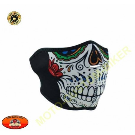 Cache phare arrière Tête de Mort Skull Zombie Chrome ou Noir