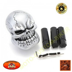 Pommeau de levier de vitesses skull aviator - Accessoires custom, pieces  pour harley, articles biker