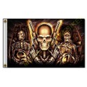 Drapeaux biker caskets