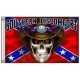 Drapeaux biker made of skull