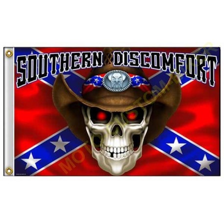 Drapeaux biker made of skull